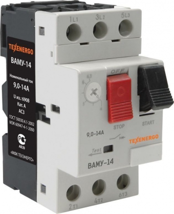 Фото Пускатель ручной кнопочный ВАМУ   9-14А