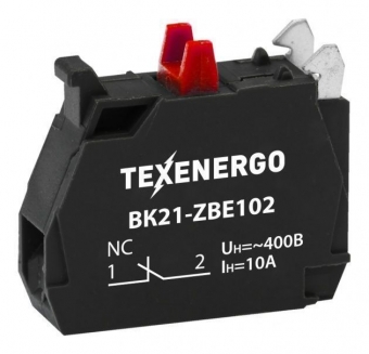 Фото Вспомогательный блок контактов для ВК21-ZBE102  1р  (1NC)