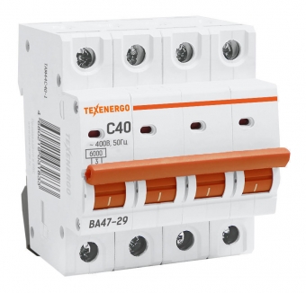 Фото Выключатель автоматический ВА 4729 4п   40А С     6кА