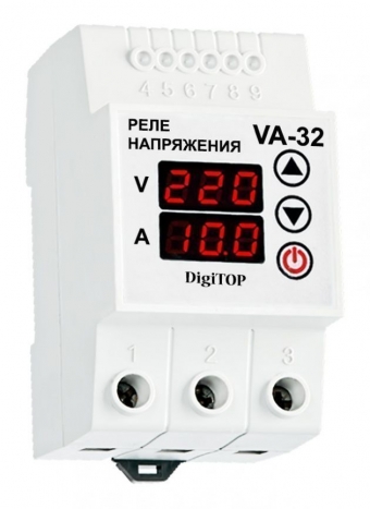 Фото Реле напряжения с контролем тока VA-32A