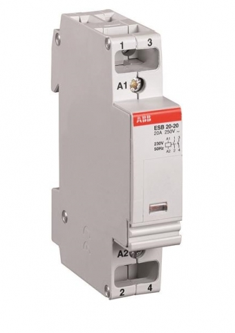 Фото Модульный контактор ESB-20-20 (20А AC1) 220В АС/DC