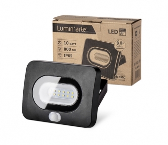 Фото Прожектор LED с датчиком движения  IP65 10W 5500K
