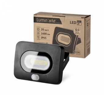 Фото Прожектор LED с датчиком движения IP65 20W 6400K